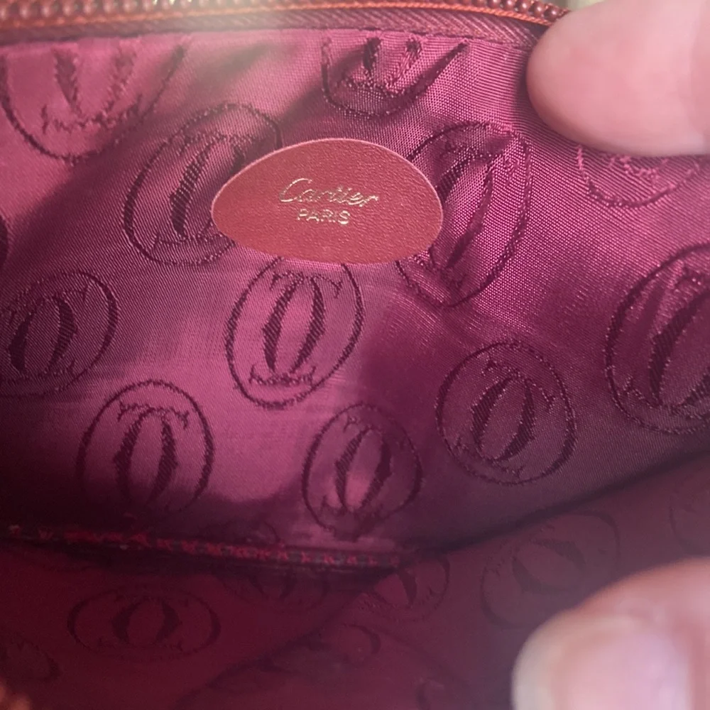 - CARTIER PARIS ZIP POUCH with COA - Picture 6 of 8